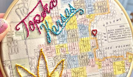 Image for event: Map Embroidery